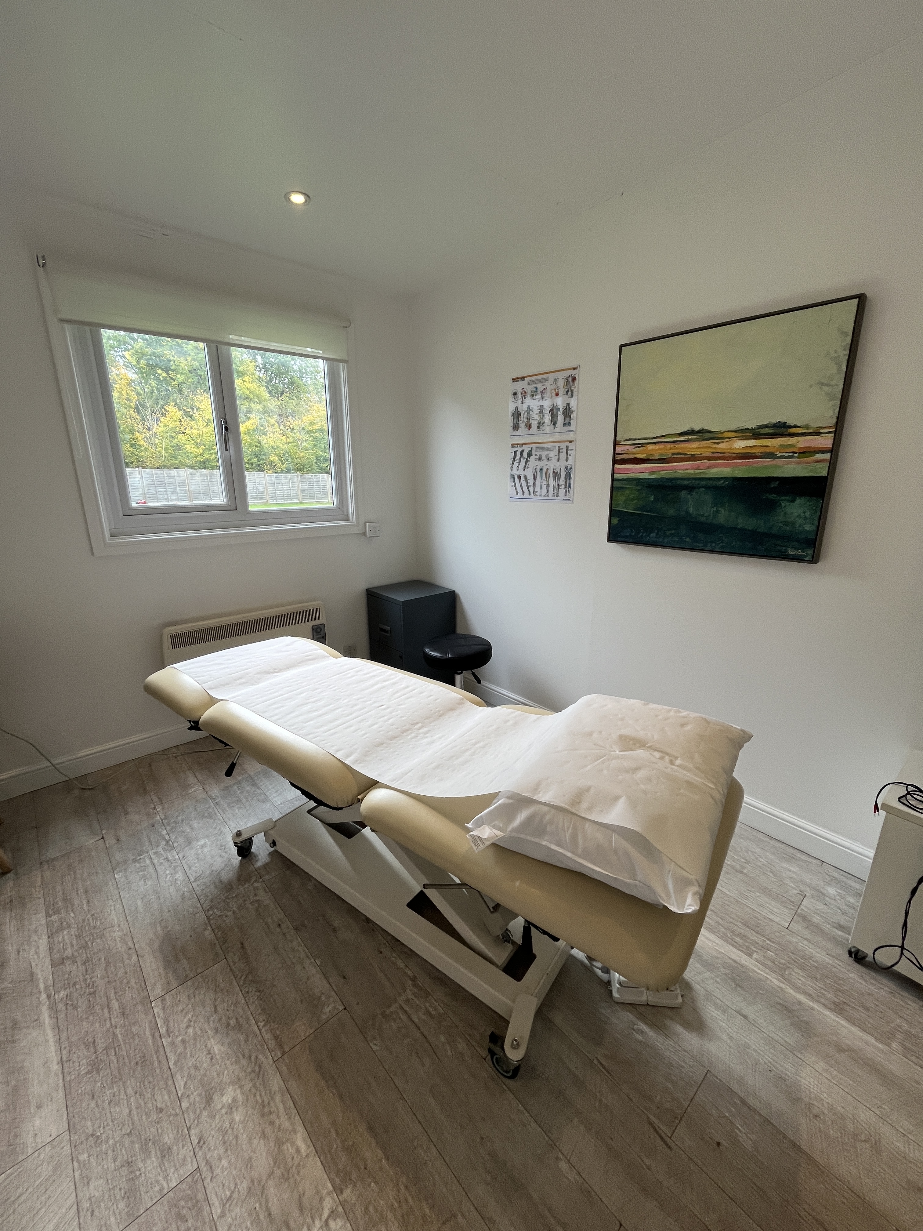 Treatment room at Bonnie Wong Osteopath in Hildenborough